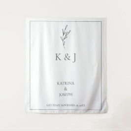 Tapete De Parede Fundo de casamento minimalista simples e elegante 