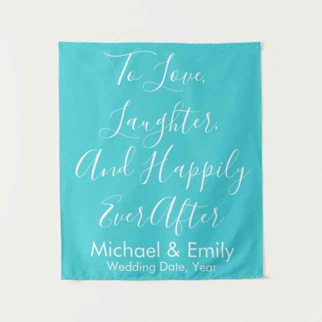 Tapete De Parede Fundo de Casamento Personalizado, Faixa de Recepçã (Frente)