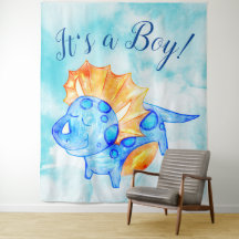 Fundo de Cena Chá de Bebê Menino Dinossauro