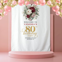 Fundo de Cena Elegante Rosa Bege Borgonha para 80º