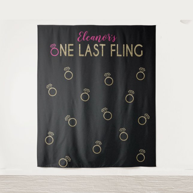 Tapete De Parede Fundo de Cena para Fotos de Despedida de Solteira, (Frente)