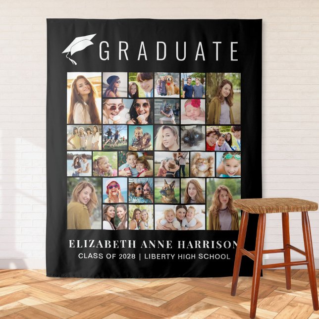 Tapete De Parede Fundo de cenário de fotobooth preto com 30 fotos p (Criador carregado)