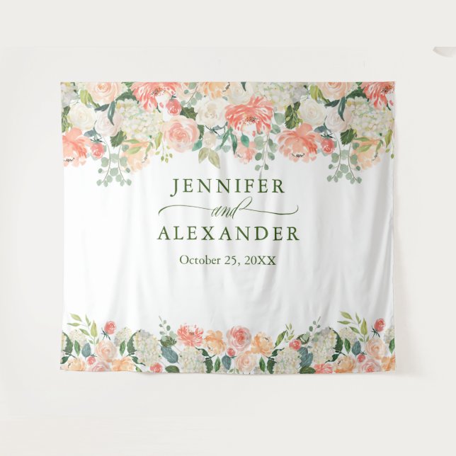 Tapete De Parede Fundo de cenário fotográfico extra grande Peaches  (Frente (Horizontal))