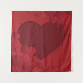 Tapete De Parede Fundo de enormes corações vermelhos