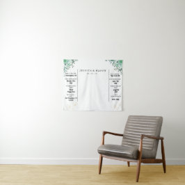 Tapete De Parede Fundo de estúdio de folhas verdes elegantes da flo