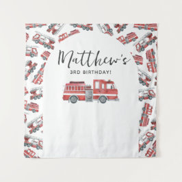 Tapete De Parede Fundo de Festa de aniversário do Motor de Fogo de