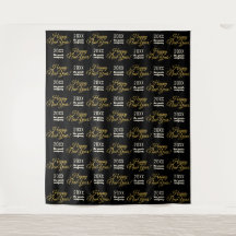 Fundo de festa de Ano Novo para step e repeat