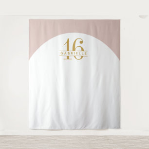 Tapete De Parede Fundo de Foto Arco Personalizado Aniversário Doura