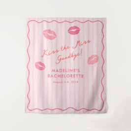 Tapete De Parede Fundo de Foto Beijo a Senhorita Bach Rosa Laranja