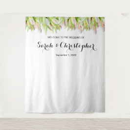 Tapete De Parede Fundo de Foto de Casamento Personalizado | Tulipas