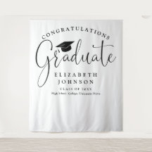 Fundo de Foto de Festa de Formatura com Letra Eleg