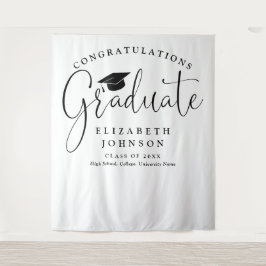Tapete De Parede Fundo de Foto de Festa de Formatura com Letra Eleg