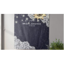 Fundo de Foto para Chá de Noiva com Renda e Luzes 