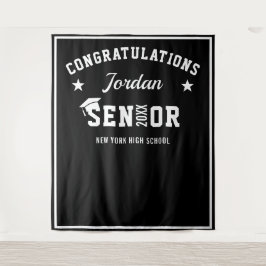 Tapete De Parede Fundo de Foto para Formatura Preto e Branco Modern
