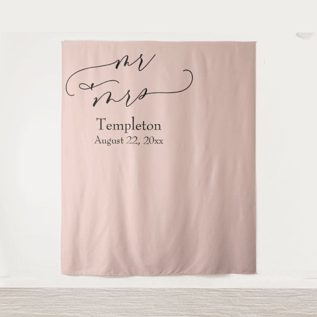 Tapete De Parede Fundo de Foto Rosa Simples Alinhado à Esquerda par (Frente)