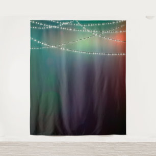 Tapete De Parede Fundo de Foto Verde com Luzinhas de Fadas