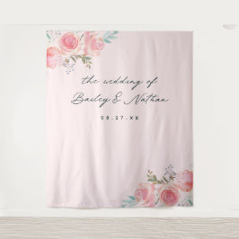 Tapete De Parede Fundo de Fotografia de Casamento de Jardim Francês