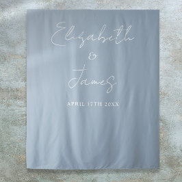 Tapete De Parede Fundo de fotografia de casamento minimalista azul