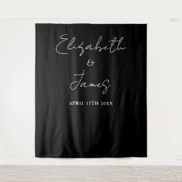 Tapete De Parede Fundo De Fotografia De Casamento Minimalista Preto