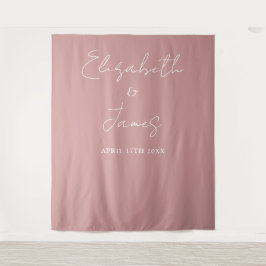 Tapete De Parede Fundo de fotografia de casamento minimalista rosa