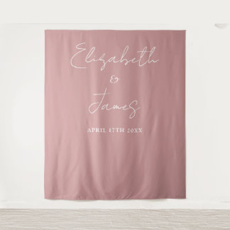 Tapete De Parede Fundo de fotografia de casamento minimalista rosa 