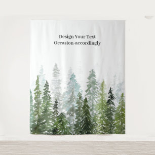 Tapete De Parede Fundo de Fotografia Mural de Muro de Pinheiros de 