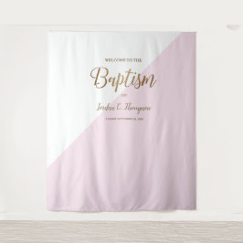 Tapete De Parede Fundo de fotografia para batismo rosa moderno e el