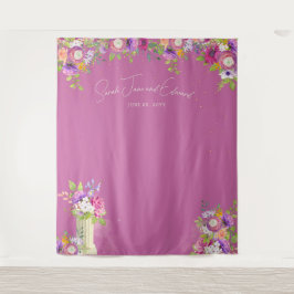 Tapete De Parede Fundo de fotos flóridas de booth de booth, cor-de-