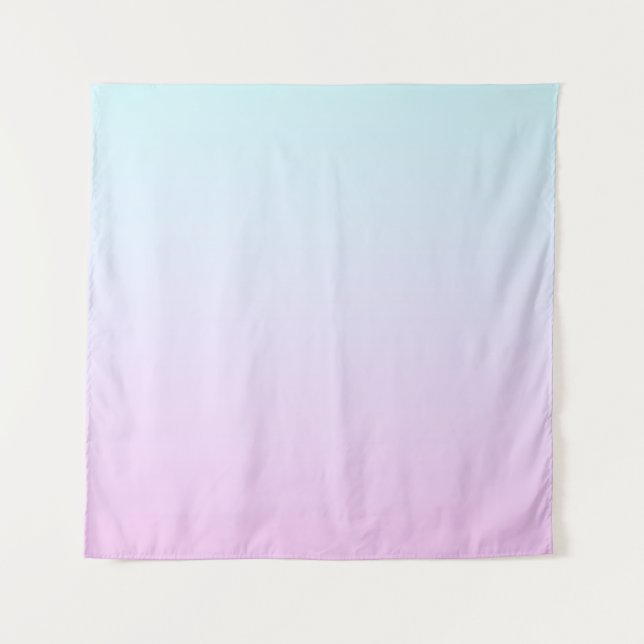 Tapete De Parede Fundo de gradiente pastoso rosa e azul (Frente)