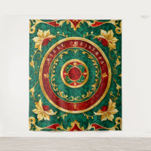 Fundo de Natal Floral Decorativo