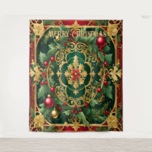 Fundo de Natal Vermelho Verde