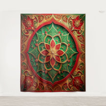 Fundo de Natal Vermelho Verde Decorativo