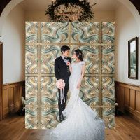 Fundo de Ondas de Elegância Costeira Pérola