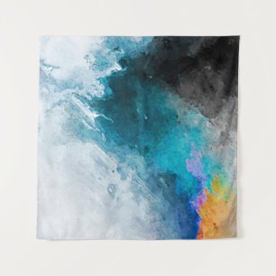 Tapete De Parede Fundo de papel de aquarela. Illu pintado por abstr