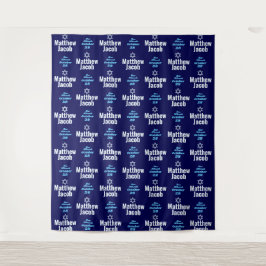 Tapete De Parede Fundo de passo e repetição para festa de Bar Mitzv