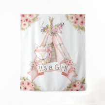 Fundo de Tenda de Bebe Tribal Raposa Teepee