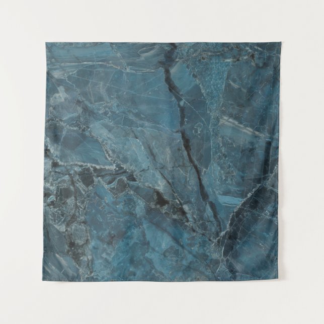 Tapete De Parede fundo de textura de mármore azul, mármore italiano (Frente)