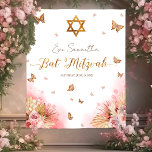 Tapete De Parede Fundo do Bat Mitzvah, brilhante, cor-de-rosa<br><div class="desc">O "Lado-Rosa Bat Mitzvah Backdrop" é um cenário maravilhosamente projetado perfeito para uma celebração do Bat Mitzvah. Esse pano de fundo apresenta designs delicadas de borboletas em um tom de pincel cor-de-rosa suave, adicionando um toque de sofisticação e alegria ao evento. Ele foi projetado pela CaMiDesigns. Para pedidos, envio, informações...</div>