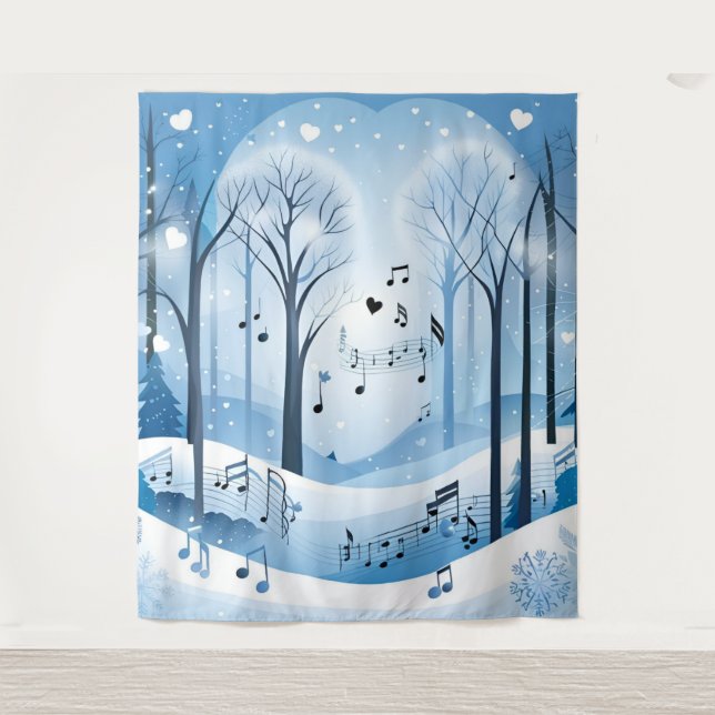 Tapete De Parede Fundo do Casamento Wonderland Winter (Frente)