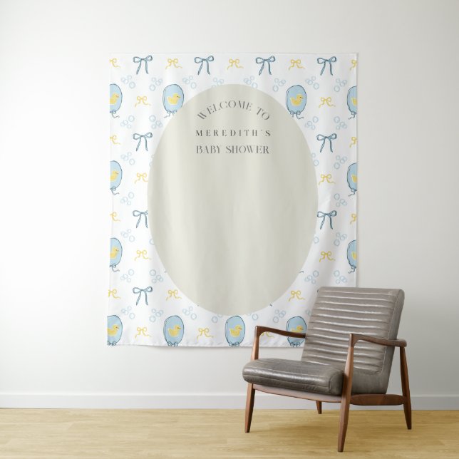 Tapete De Parede Fundo do Chá de fraldas de Fita Ducky de Borracha  (In Situ)