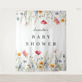 Tapete De Parede Fundo do Chá de fraldas de flor selvagem