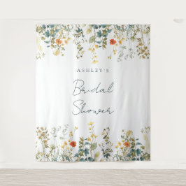 Tapete De Parede Fundo do Chá de panela de flor selvagem