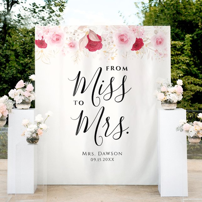 Tapete De Parede Fundo do Chá de panela Floral Dourado e rosa elega (Criador carregado)