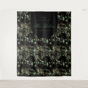 Tapete De Parede Fundo do Chá de panela Preto do Arco do Eucalyptus