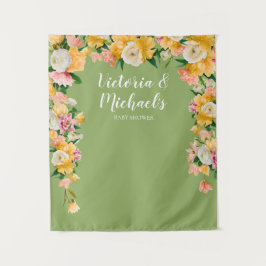 Tapete De Parede Fundo Floral Chá de panela Negrito