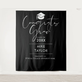 Tapete De Parede Fundo Fotográfico Festa de Formatura Preto e Branc