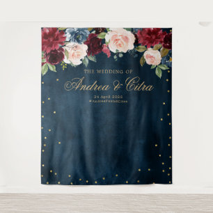 Tapete De Parede Fundo Fotográfico para Chá de Noiva Floral Bege Bo