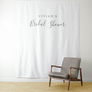 Tapete De Parede Fundo Minimalista Prateado para Foto de Chuveiro d