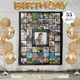 Tapete De Parede Fundo para Colagem de Fotos de Aniversário 55