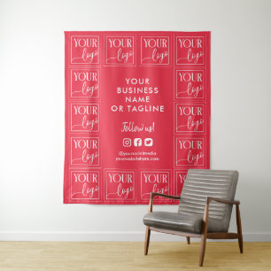 Tapete De Parede Fundo Rosa Framboesa para seu Logotipo e Redes Soc
